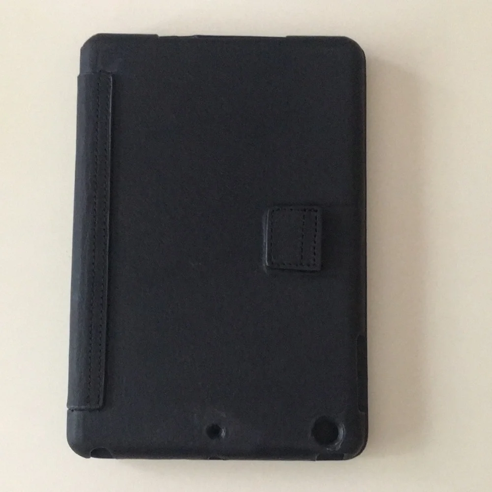 Restoration Hardware Black leather mini ipad cover